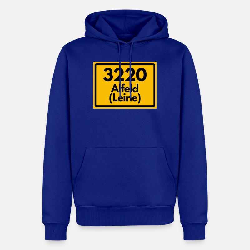 ANCIEN CODE POSTAL RETRO 3220 ALFELD LEINE - Sweat à capuche Premium bio Homme - bleu roi