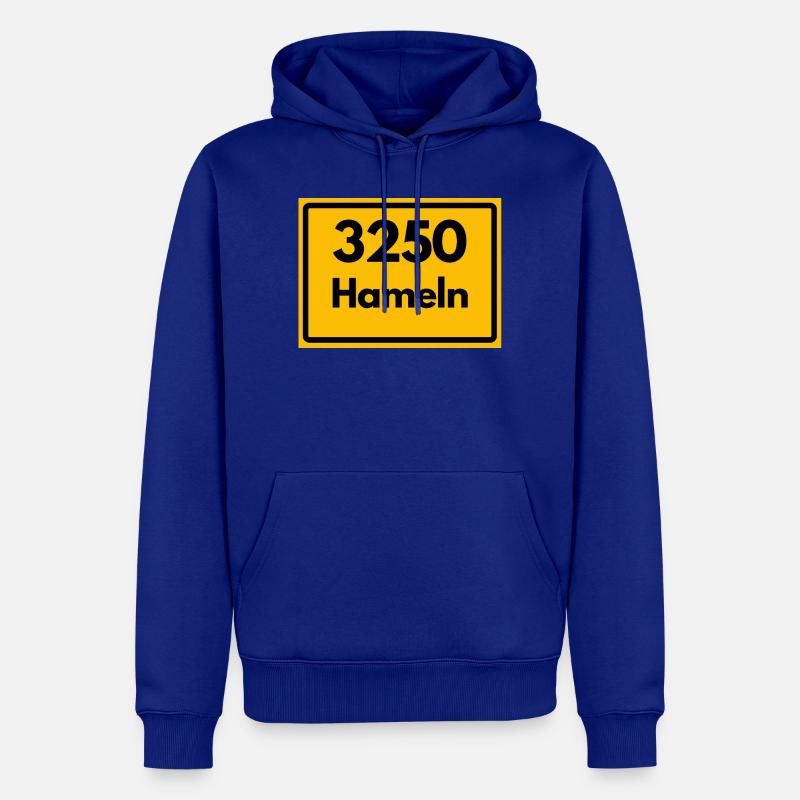 ANCIEN CODE POSTAL 3250 HAMELN RATTENFÄNGER - Sweat à capuche Premium bio Homme - bleu roi