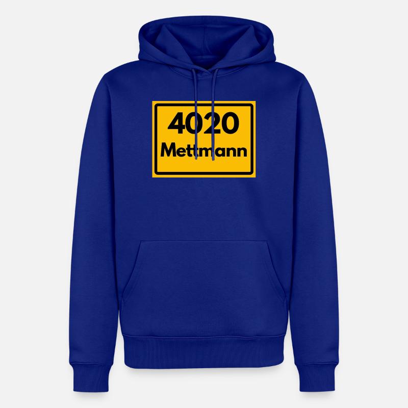 OLD POSTCODE POSTCODE RETRO 4020 METTMANN - Men’s Premium Organic Hoodie - royal blue