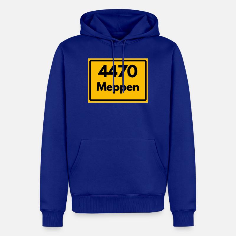 OLD POSTCODE POSTCODE RETRO 4470 MEPPEN - Men’s Premium Organic Hoodie - royal blue