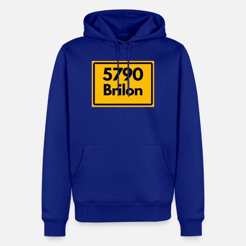ANCIEN CODE POSTAL RETRO 5790 BRILON - Sweat à capuche Premium bio Homme - bleu roi