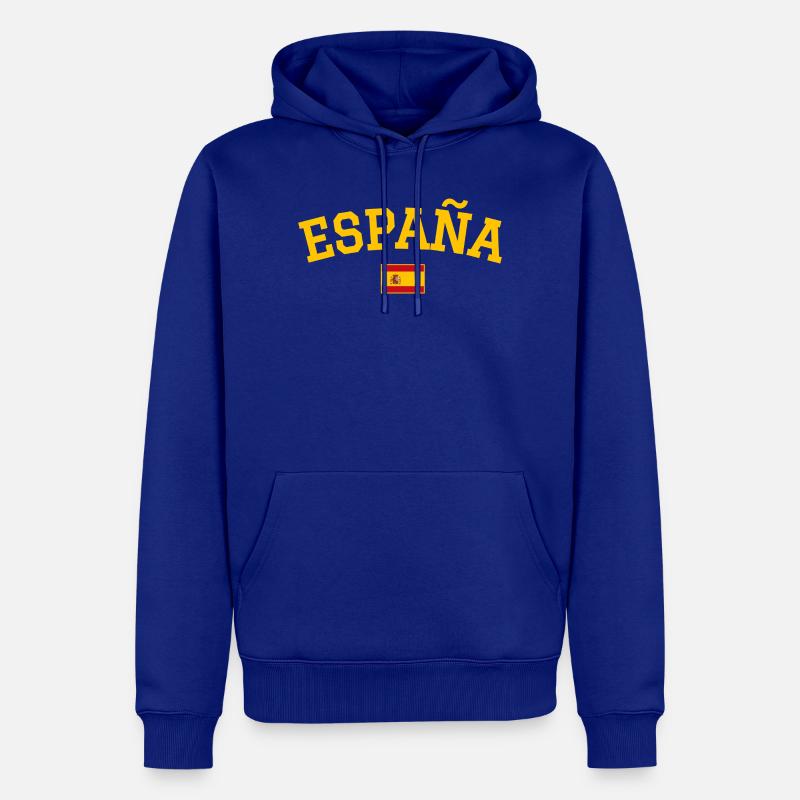 Conception du drapeau de l’Espagne - Sweat à capuche Premium bio Homme - bleu roi