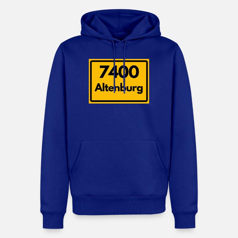 OLD POSTCODE POSTCODE RETRO 7400 ALTENBURG - Men’s Premium Organic Hoodie - royal blue