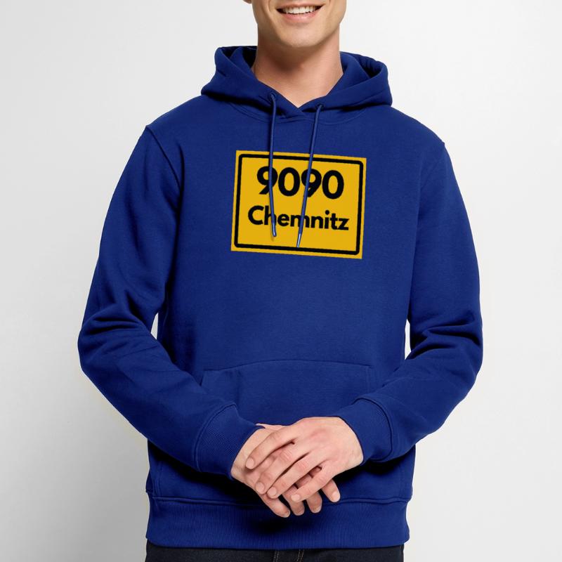 ANCIEN CODE POSTAL 9090 SAXE CODE POSTAL DE CHEMNITZ Sweat à capuche Premium bio Homme
