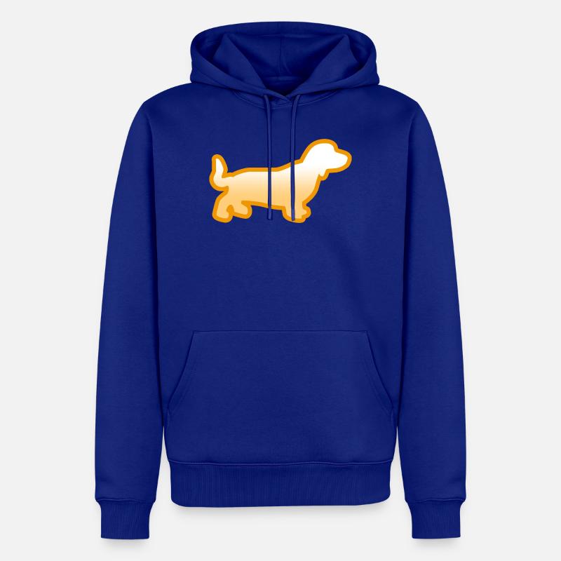 Teckel - Sweat à capuche Premium bio Homme - bleu roi