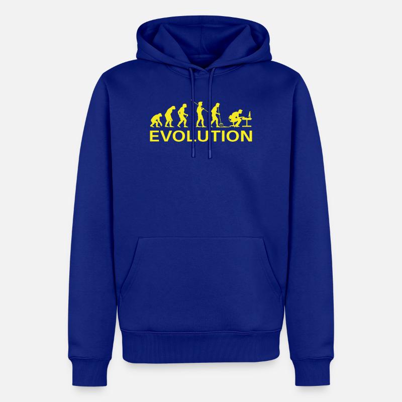 Evolution Gamer | Computer Freak Geek PC - Männer Premium Bio Hoodie - Royalblau