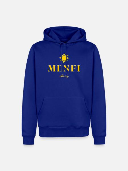 Menfi-Sizilien-Sonne - Männer Premium Bio Hoodie - Royalblau