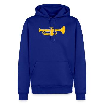 Trumpet - Men’s Premium Organic Hoodie - royal blue - Front - Nico (187cm)