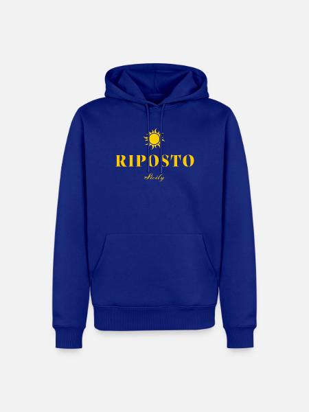 Riposto Sizilien Sonne - Männer Premium Bio Hoodie - Royalblau
