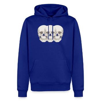 neoclassical Skulls - Men’s Premium Organic Hoodie - royal blue - Front - Nico (187cm)