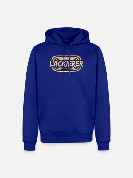 Lackierer als Arbeitskollege - Männer Premium Bio Hoodie - Royalblau