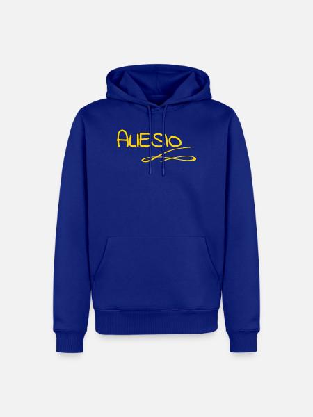 Name Allesio - Männer Premium Bio Hoodie - Royalblau