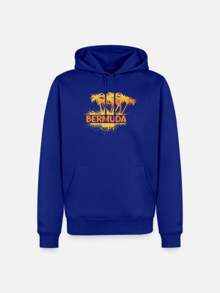 Sonne Bermuda - Männer Premium Bio Hoodie - Royalblau