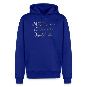 Mutter der Braut goldene Typografie mit Herz - Männer Premium Bio Hoodie - Royalblau - Vorne - Nico (187cm)