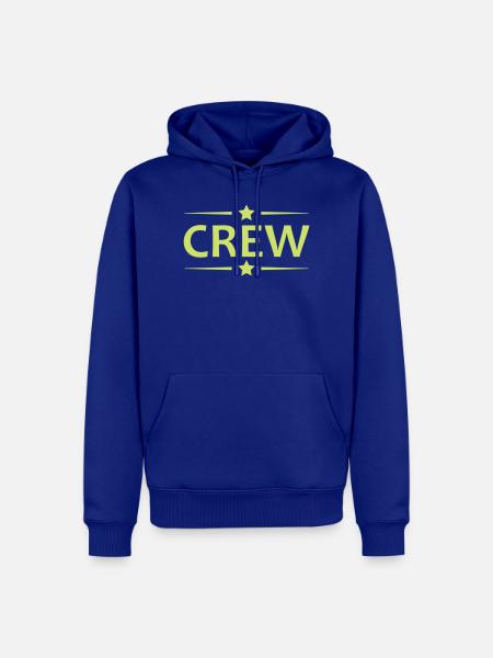 Crew Signet mit Sternen - Männer Premium Bio Hoodie - Royalblau