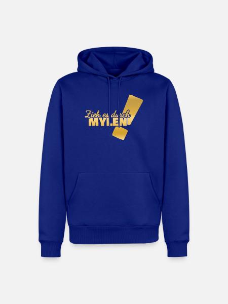 Mylen als Durchhalten - Männer Premium Bio Hoodie - Royalblau