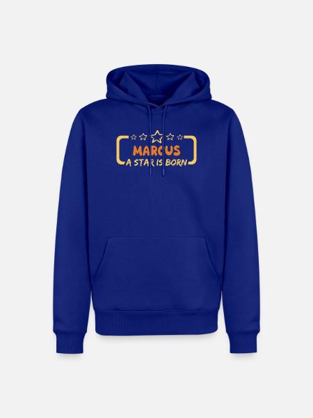 Spruch Marcus - Männer Premium Bio Hoodie - Royalblau
