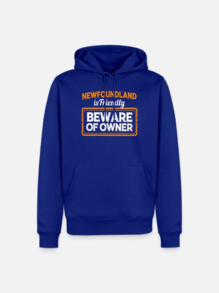 Neufundländer - Männer Premium Bio Hoodie - Royalblau