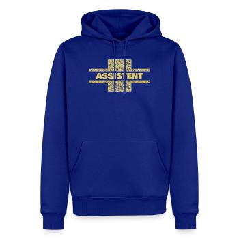 Berufung Assistent - Männer Premium Bio Hoodie - Royalblau - Vorne - Nico (187cm)