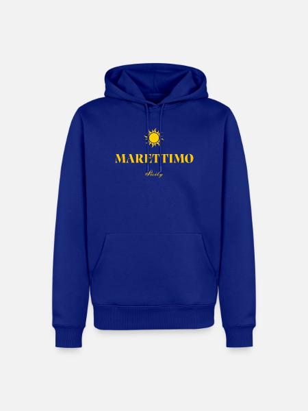 Marettimo Sizilien Sonne - Männer Premium Bio Hoodie - Royalblau
