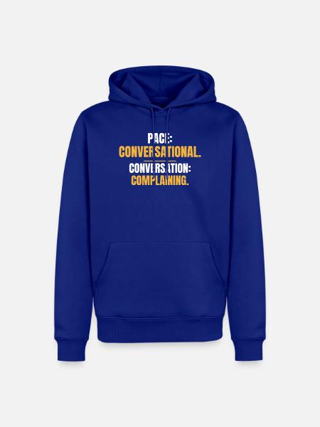 Tempo Conversational Conversation Beschwerden - Männer Premium Bio Hoodie - Royalblau