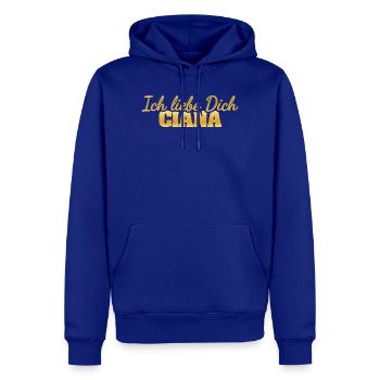 Cadeau pour Ciana - Sweat à capuche Premium bio Homme - bleu roi - Devant - Nico (187cm)
