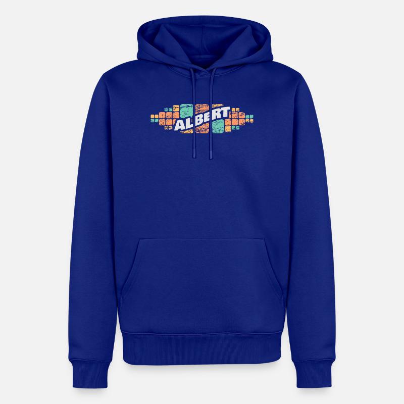 Albert comme prénom - Sweat à capuche Premium bio Homme - bleu roi