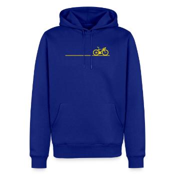 Fahrrad Radsport Geschenk - Männer Premium Bio Hoodie - Royalblau - Vorne - Nico (187cm)