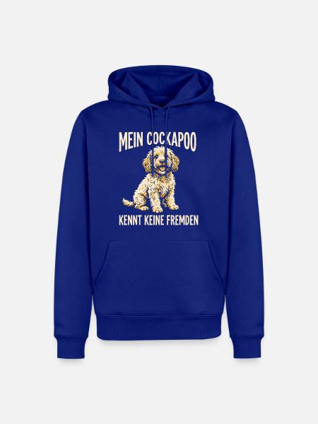 Mein Cockapoo kennt keine Fremden - Männer Premium Bio Hoodie - Royalblau