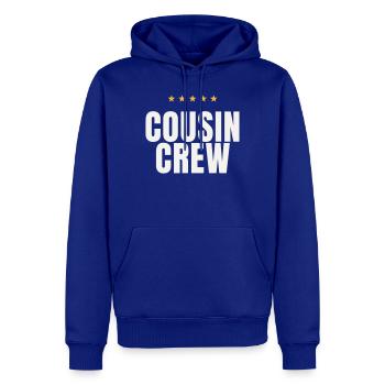 Réunion de Cousin Crew Cousins Family Matching - Sweat à capuche Premium bio Homme - bleu roi - Devant - Nico (187cm)