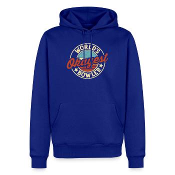 Der beste Bowler der Welt Lustiges Bowling - Männer Premium Bio Hoodie - Royalblau - Vorne - Nico (187cm)