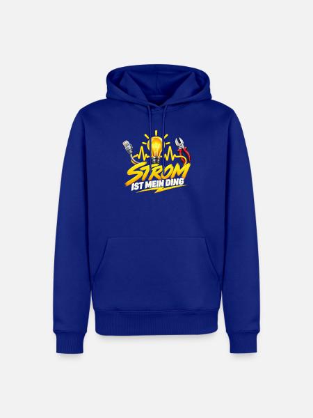 Strom ist mein Ding Elektro-Style - Männer Premium Bio Hoodie - Royalblau