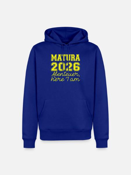 Matura 2026 Spruch - Men’s Premium Organic Hoodie - royal blue