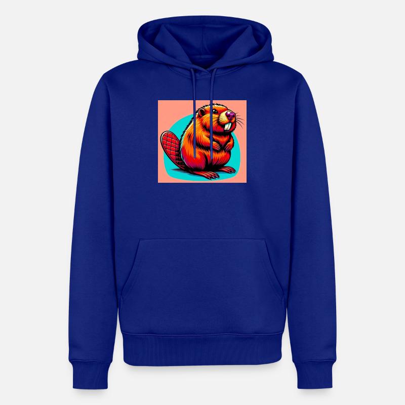castor Sweat à capuche Premium bio Homme