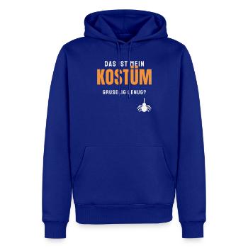 Das ist mein Kostüm Halloween Spruch Gruselig - Männer Premium Bio Hoodie - Royalblau - Vorne - Nico (187cm)