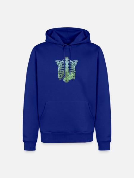 Röntgen Halloween Handwerker - Männer Premium Bio Hoodie - Royalblau
