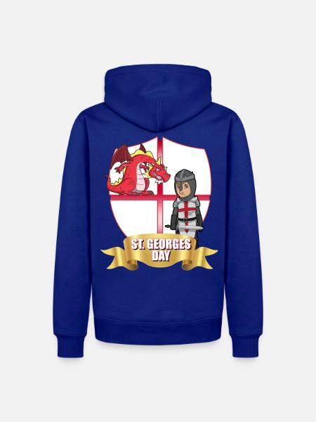 St George Day Dragon Knight - Men’s Premium Organic Hoodie - royal blue
