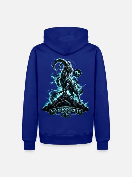 Keine Abkürzungen - Männer Premium Bio Hoodie - Royalblau