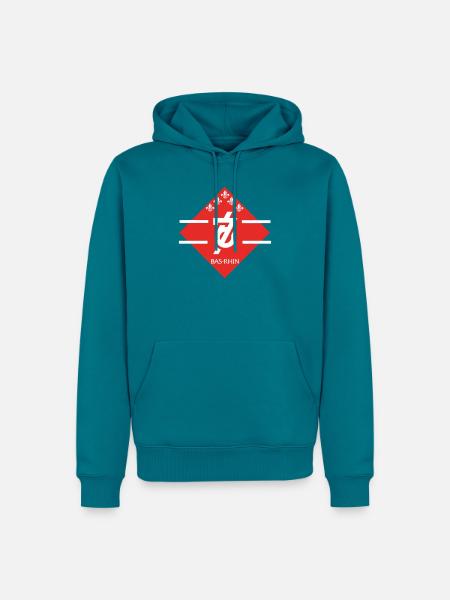 Bas-Rhin - Männer Premium Bio Hoodie - Petrol
