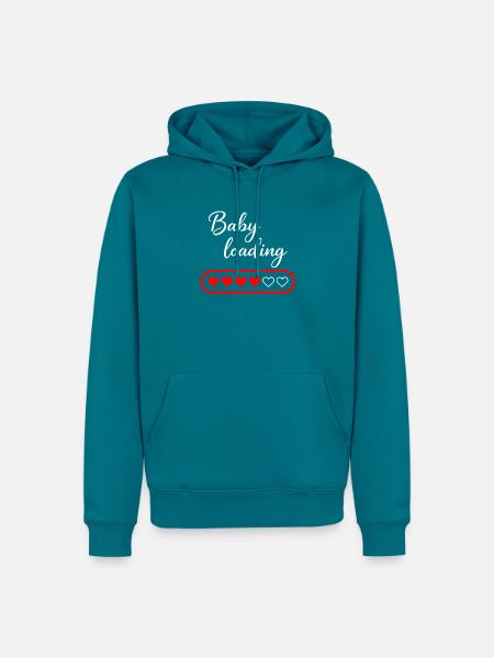 Baby loading - Männer Premium Bio Hoodie - Petrol
