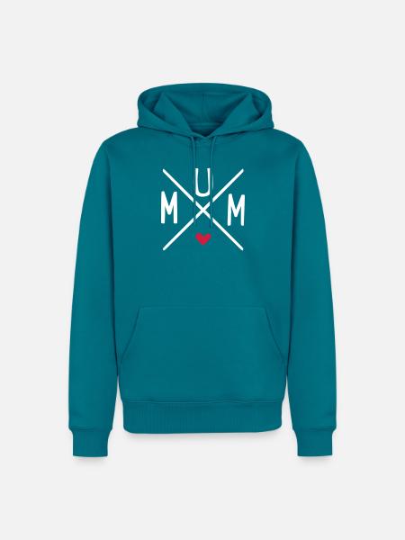 Mum - Männer Premium Bio Hoodie - Petrol