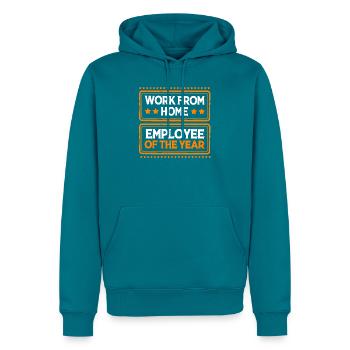 Mitarbeiter der Woche Mitarbeiter des Monats - Männer Premium Bio Hoodie - Petrol - Vorne