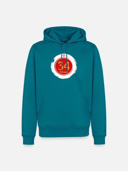 Hérault - Männer Premium Bio Hoodie - Petrol