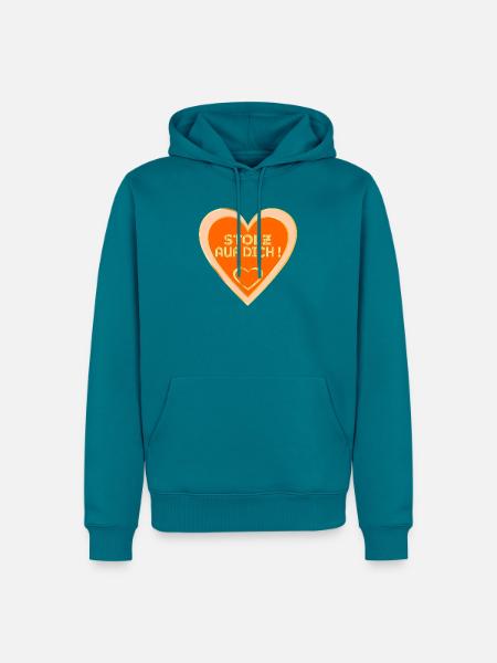 STOLZ AUF DICH - Männer Premium Bio Hoodie - Petrol