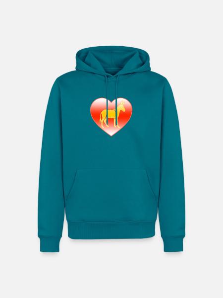 Esel - Männer Premium Bio Hoodie - Petrol