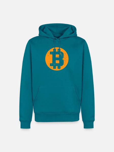 Bitcoin - Plan B - Krypto Geschenk - Männer Premium Bio Hoodie - Petrol