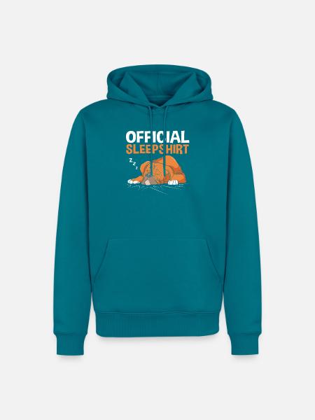 Boxer Hund - Männer Premium Bio Hoodie - Petrol