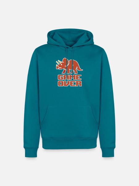 SPIELENDE - Männer Premium Bio Hoodie - Petrol