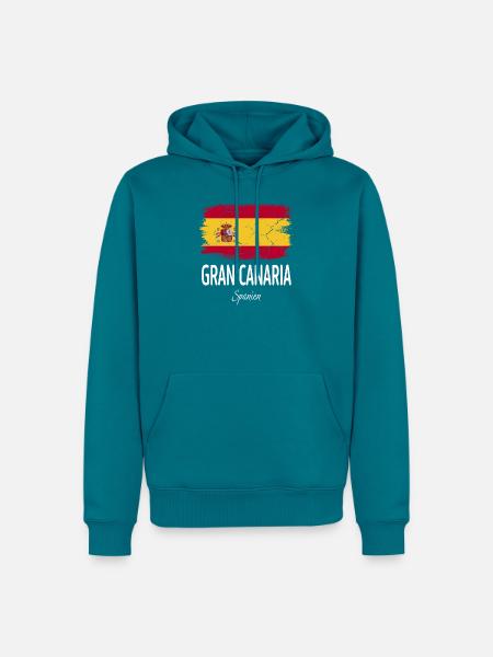 Gran Canaria - Männer Premium Bio Hoodie - Petrol
