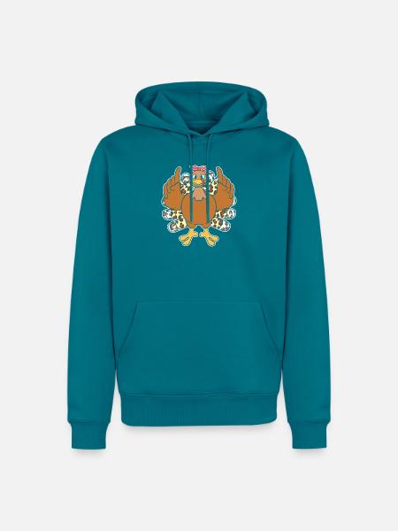 Thanksgiving Mama Mutter Oma Großmutter - Männer Premium Bio Hoodie - Petrol